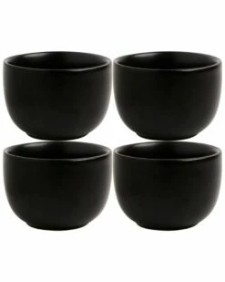 Home Essentials Set Of 4 3in Mat Rd Bowl Taster St Serveware