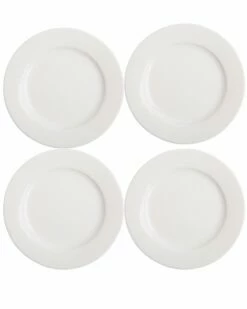 Home Essentials Ff Set Of 4 6in Rim Appetizer Plate Serveware