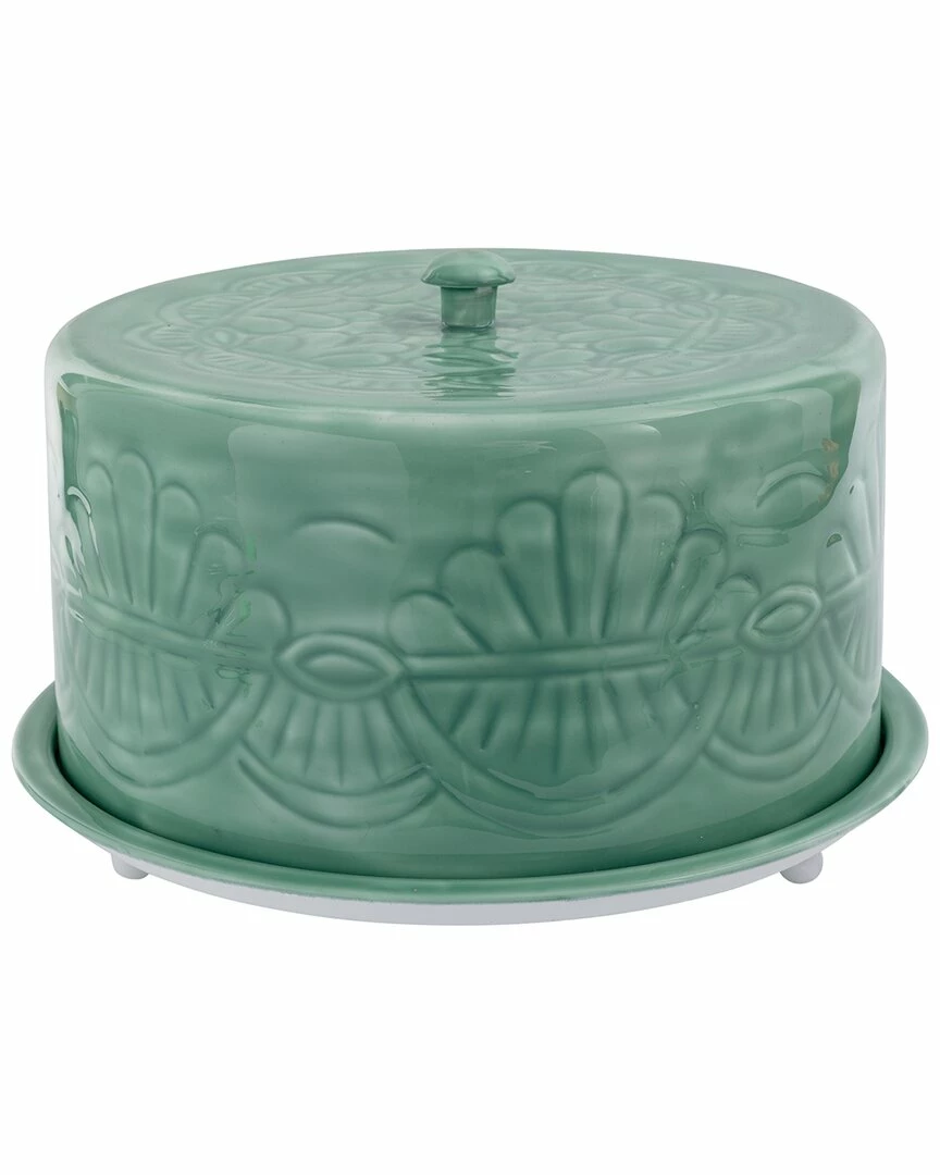 Home Essentials 13in Sage Covered Cake Dome Serveware 3 Home Essentials 13in Sage Covered Cake Dome Serveware