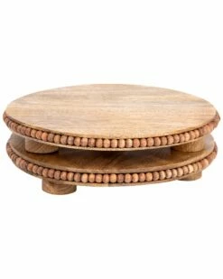 Home Essentials Set Of 2 Rd Natural Beaded Wood Trivet Serveware -Home Essentials store 3050994282 RLLZ 4