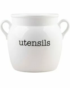 Home Essentials 8.3in U-T-E-N-S-I-L Crock Serveware