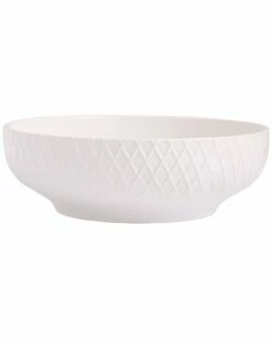 Home Essentials 13Inrnd Embossed Diamond Serv Bowl Serveware